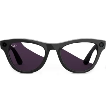 Óculos Inteligente Transitions Ray Ban Meta Skyler (Gen 2) RW4014 com Câmera e Speaker - Shiny Black Amethyst
