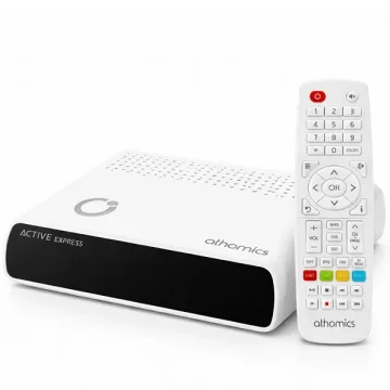 Receptor FTA athomics Active Express com Wi-Fi - Branco