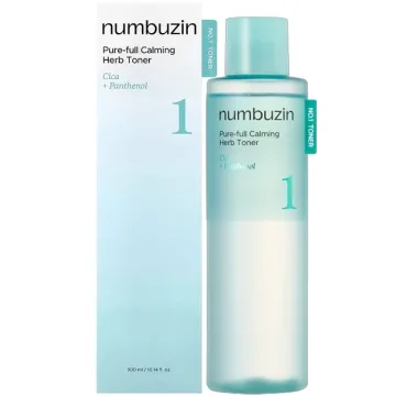 Tônico Facial Numbuzin No.1 Pure-Full Calming Herb Cica + Panthenol de 300 ml