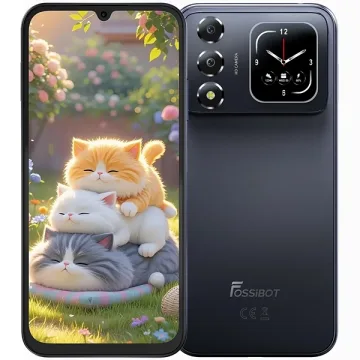 Celular Fossibot S7 Dual SIM de 128GB 4GB RAM de 6.9" 16MP 8MP - Preto