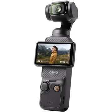 Estabilizador DJI Osmo Pocket 3 PP-101 com Câmera de 3 Eixos 4K Ultra HD - Preto (Anatel)