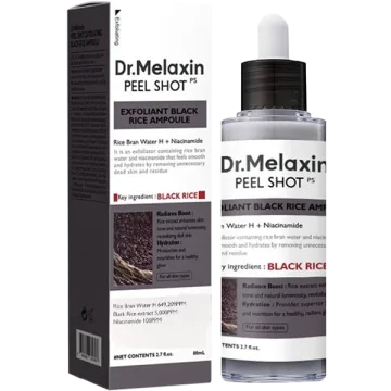Esfoliante Facial Dr.Melaxin Peel Shot Black Rice Ampoule 80 ml