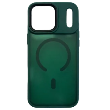 Capinha para iPhone 17 Pro Max Magsafe 3IN1 - Verde Transparente