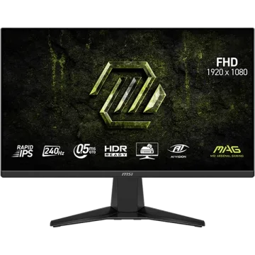 Monitor Gamer MSI MAG 245F X24 de 23.8" Full HD 240Hz 0.5 ms GTG com DisplayPort HDMI