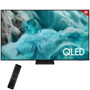 Smart TV  QLED 55" Samsung Q7F QN55Q7F5AG 4K Ultra HD Tizen Wi-Fi Bluetooth com Conversor Digital