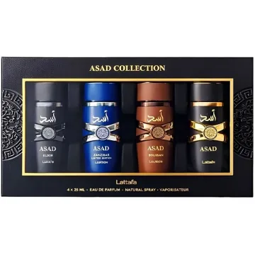 Kit Perfume Masculino Lattafa ASAD Collection EDP 25 ml 4 Unidades