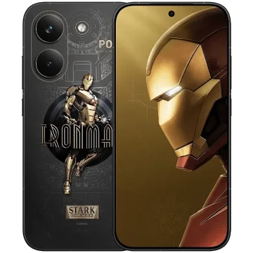 Celular Xiaomi POCO X8 Pro Iron Man Edition NFC Dual SIM de 256GB 12GB RAM de 6.59" 50+8MP 20MP - Preto (India) (CX Slim)