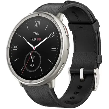 Relógio Amazfit Active 2 Pemium A2437 com GPS Bluetooth - Black Leather (Anatel)