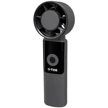Mini Ventilador G-TiDE FH02L 5 Pás Recarregável - Cinza Preto