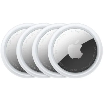 Localizador Apple AirTag 2nd Generation A2937 MFEA4AM (2026) com Bluetooth - Prata Branco (4 Unidades)