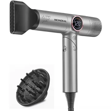Secador de Cabelo Mondial Juliette Ultra Sonic SCP-JU-04-US 1.600 watts 220 V ~ 50 60 Hz - Cinza