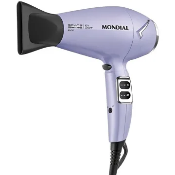 Secador de Cabelo Mondial Space Shine SC-21-BI  2.200 watts Bivolt - Roxo