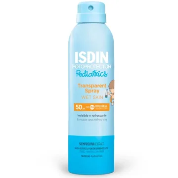 Protetor Solar Isdin Transparent Spray Wet Skin Pediatrics SPF 50 250 ml