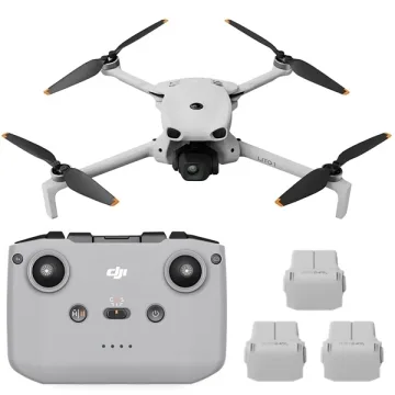 Drone DJI Lito 1 Fly More Combo (DJI RC-N3) Anatel 4K com GPS - Cinza Claro