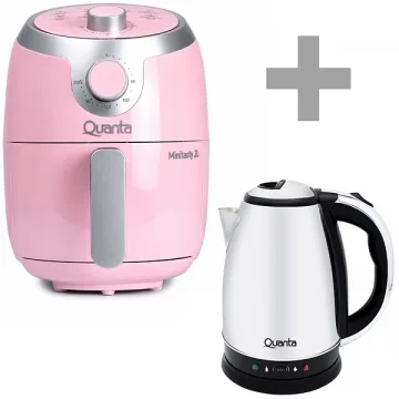 Fritadeira Elétrica Quanta Minitasty QTAF230 1.000 watts 2 Litros 220V ~ 50 60 Hz + Jarra Elétrica Quanta QTC850