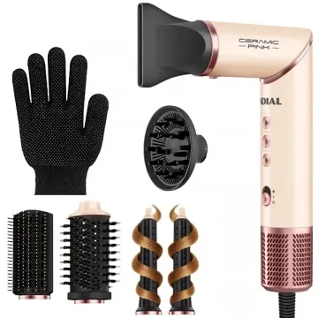 Secador de Cabelo Mondial SM-01-BLDC-CP 5 em 1 127V ~ 60 Hz - Ceramic Pink