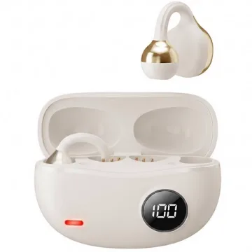 Fone de Ouvido Sem Fio HYE H2PRO - Bege Dourado