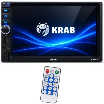 Multimídia Receiver Krab KBRMC7 de 7" com Bluetooth Wi-Fi