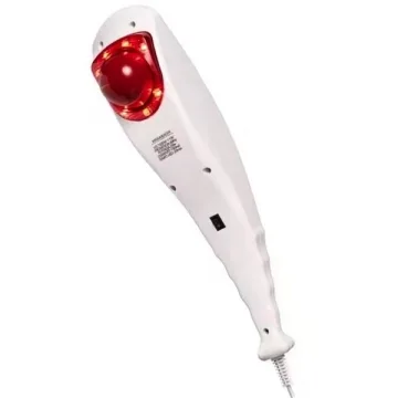 Massageador Muscular More Fitness MF-25 com 3 Cabeças 220 ~ 50 Hz - Branco Vermelho