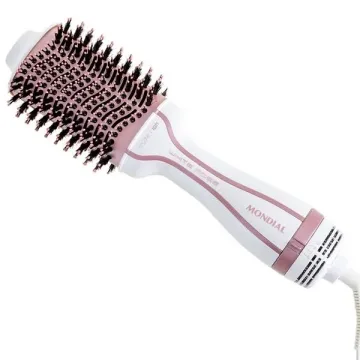 Escova Elétrica Mondial White Rose ES-50 com 1.300 watts Bivolt - Branco Rosa