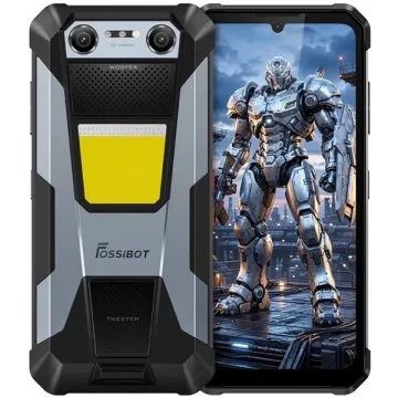Celular Fossibot F106 Plus NFC Dual SIM de 128GB 6GB RAM de 6.7" 20+50MP 8MP - Cinza
