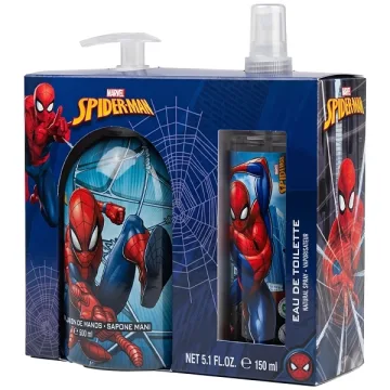 Colônia Spray Infantil Marvel Spiderman EDT 150ml + Sabonete Líquido para Mãos