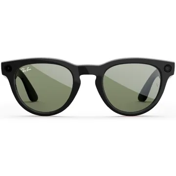 Óculos de Sol Inteligente Ray Ban Meta Headliner (Gen 2) RW4013F com Câmera e Speaker - Shiny Black G15 Green