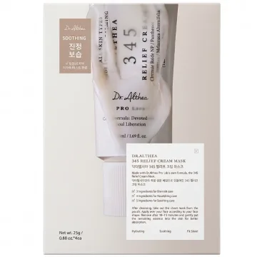 Máscara Facial Dr. Althea 345 Relief - 4 Unidades