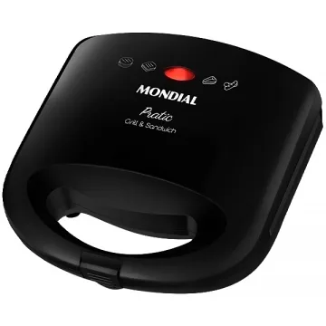 Sanduicheira e Grill Mondial Practic SN-01 750 watts 220 ~ 50 60 Hz - Preta