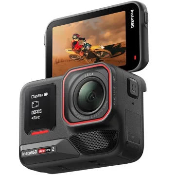 Câmera de Ação Insta360 Ace Pro 2 Creator Bundle CINSCAVV 8k  - Preta Vermelha