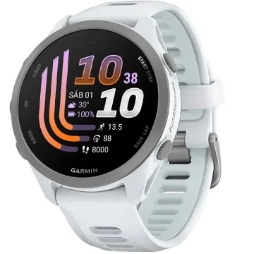 Relógio Garmin Forerunner 170 010-03920 43 mm com GPS Bluetooth - Whitestone Cloud Blue