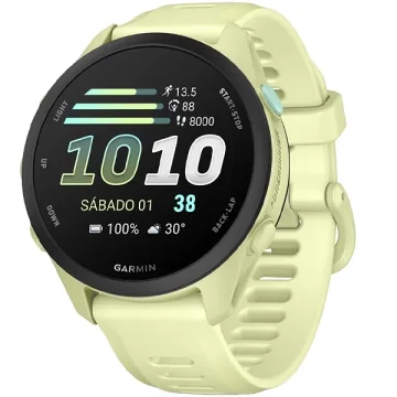 Relógio Garmin Forerunner 70 010-04307 43 mm com GPS Bluetooth - Verde Claro