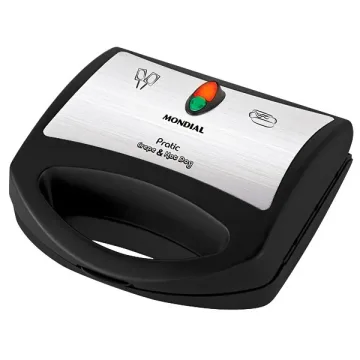 Máquina de Crepe Mondial Pratic CP-01 850 watts 220V ~ 50 60 Hz - Preta Prata