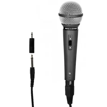 Microfone MegaStar DEH355 Unidirecional - Preto