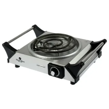 Fogareiro Elétrico ElectroBras Practic Cook Inox EBCE-01 1.200 watts 220V ~ 50 60 Hz - Prata Preto