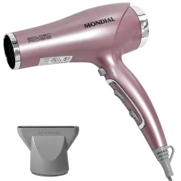 Secador de Cabelo Mondial Golden Rose SC-32 2.000 watts 220V ~ 50 60 Hz- Rose Gold
